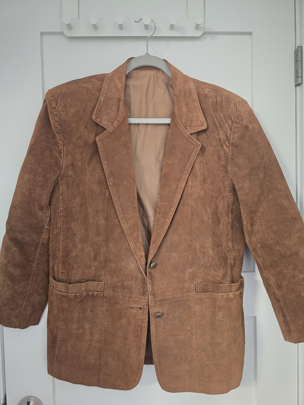 NWOT - Brown Suede Leather Blazer Jacket - Women